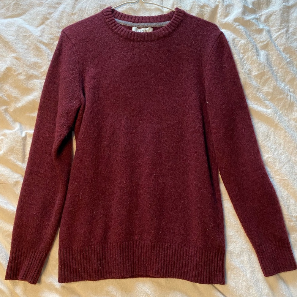 Maroon wool sweater